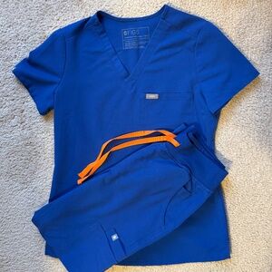 Figs Scrub Set-Winning Blue XXS